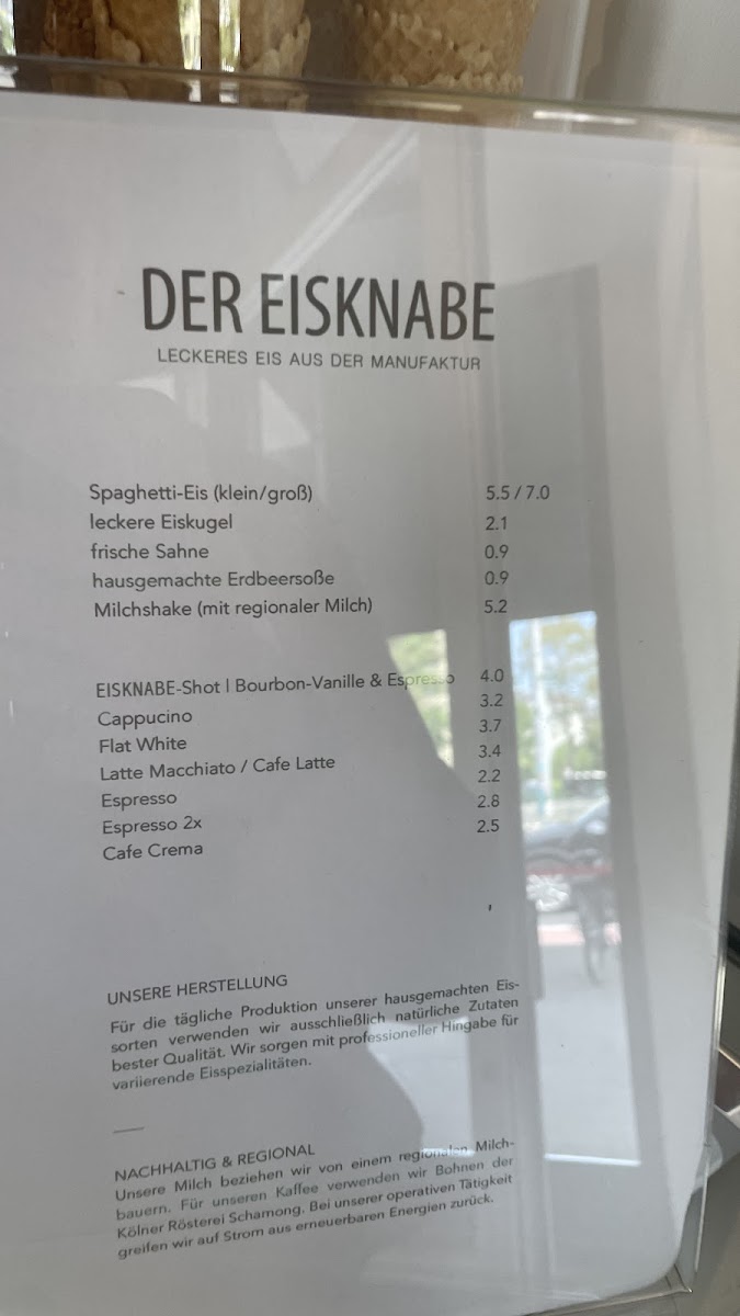 Der Eisknabe – Leckeres Eis aus der Manufaktur Photo Menu 1