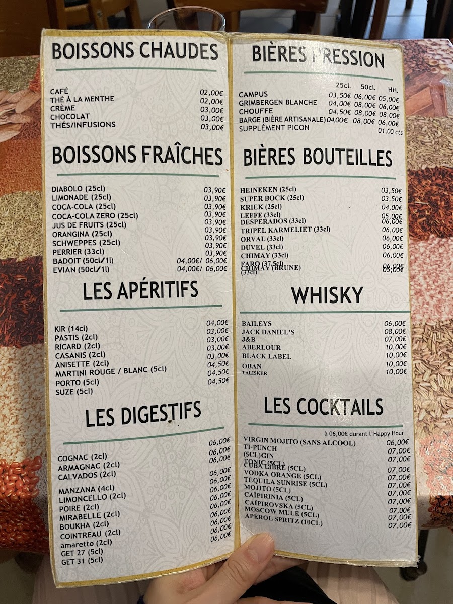 Chez Mamane Photo Menu 2