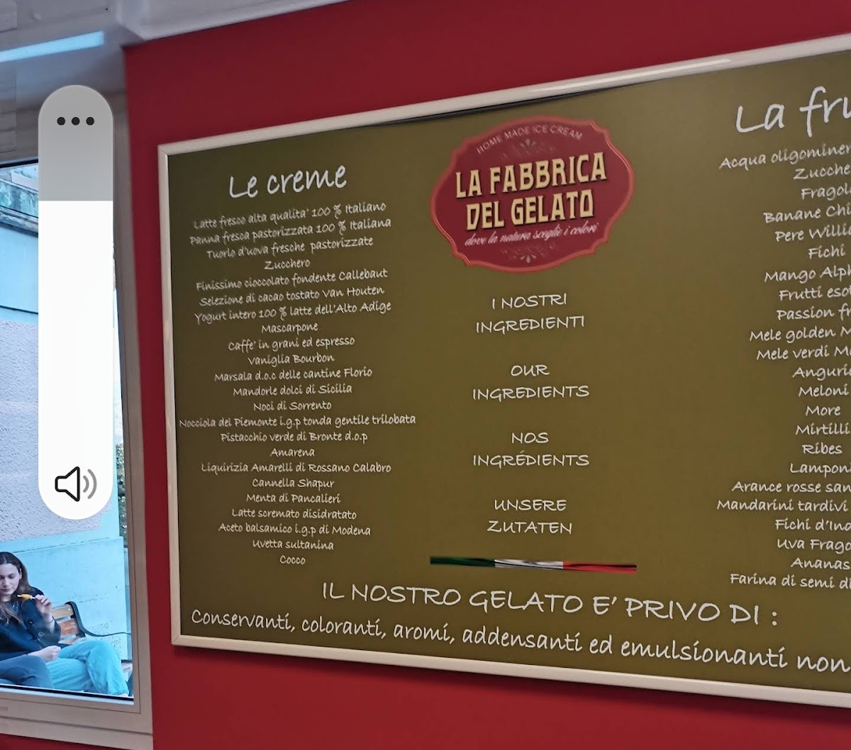 La Fabbrica del Gelato Photo Menu 1