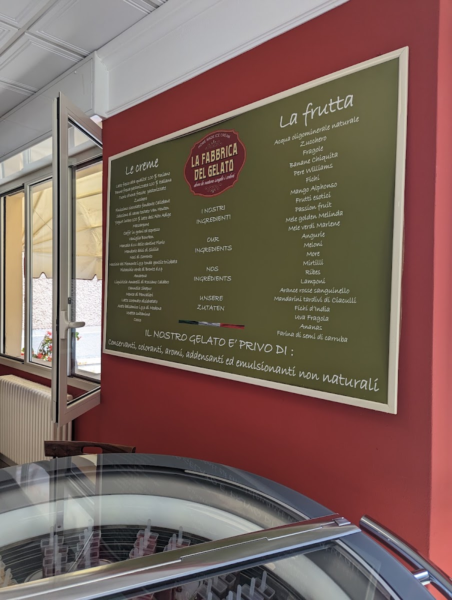 La Fabbrica del Gelato Photo Menu 3