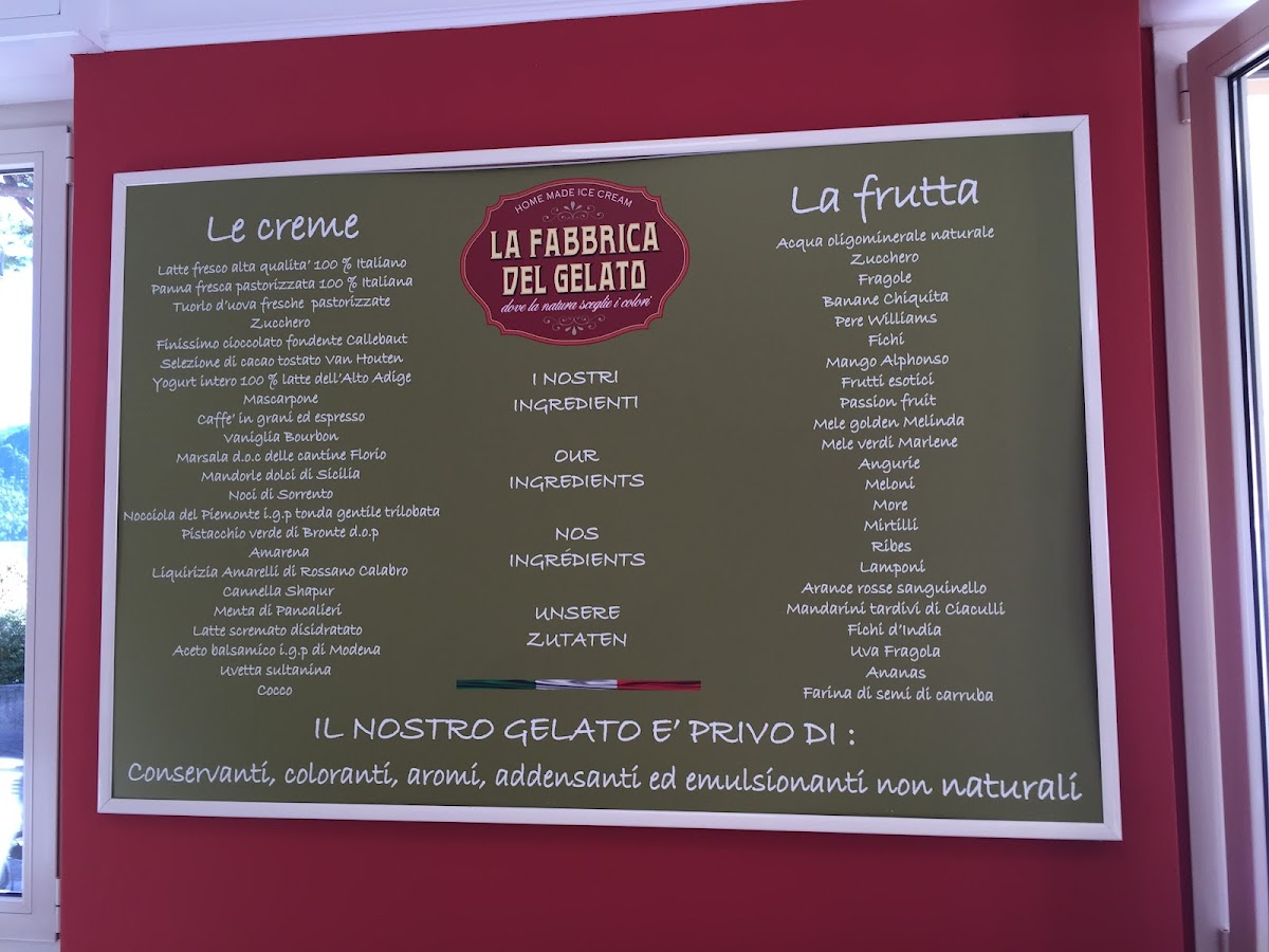 La Fabbrica del Gelato Photo Menu 7