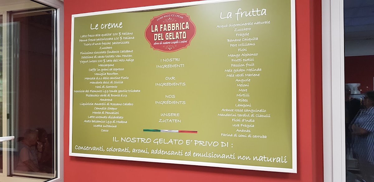 La Fabbrica del Gelato Photo Menu 9