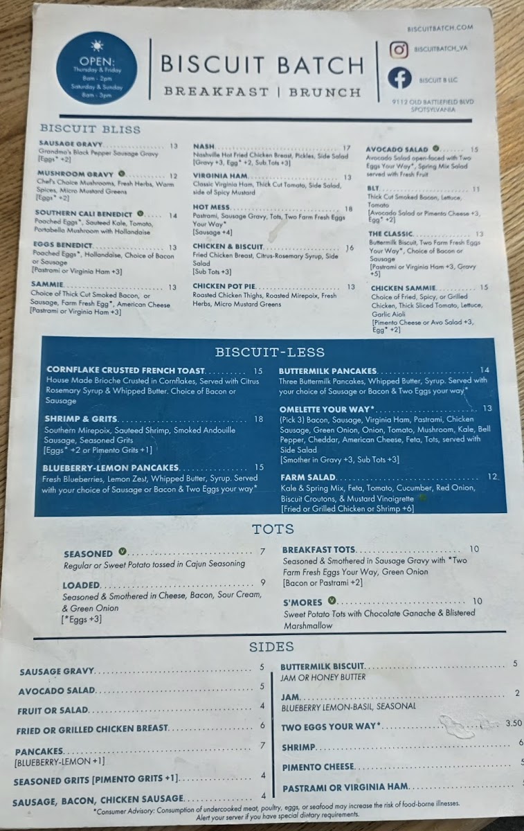 Biscuit Batch LLC Photo Menu 3