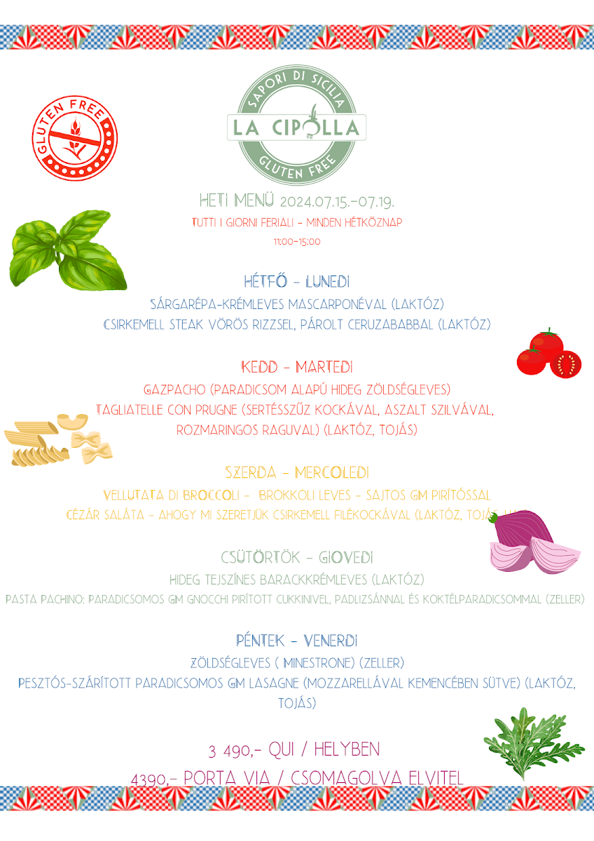 La Cipolla - Gluten-free Photo Menu 1