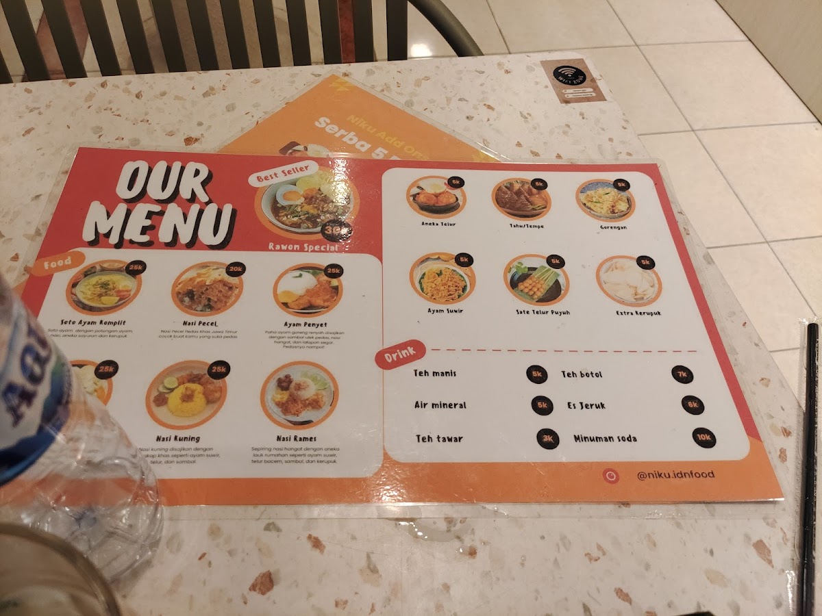 NIKU Indonesian Food Photo Menu 2