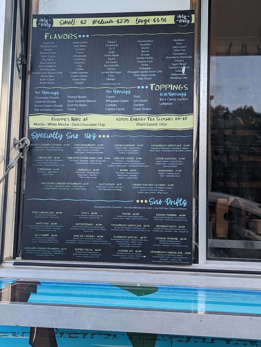 Sugar Shack Photo Menu 2