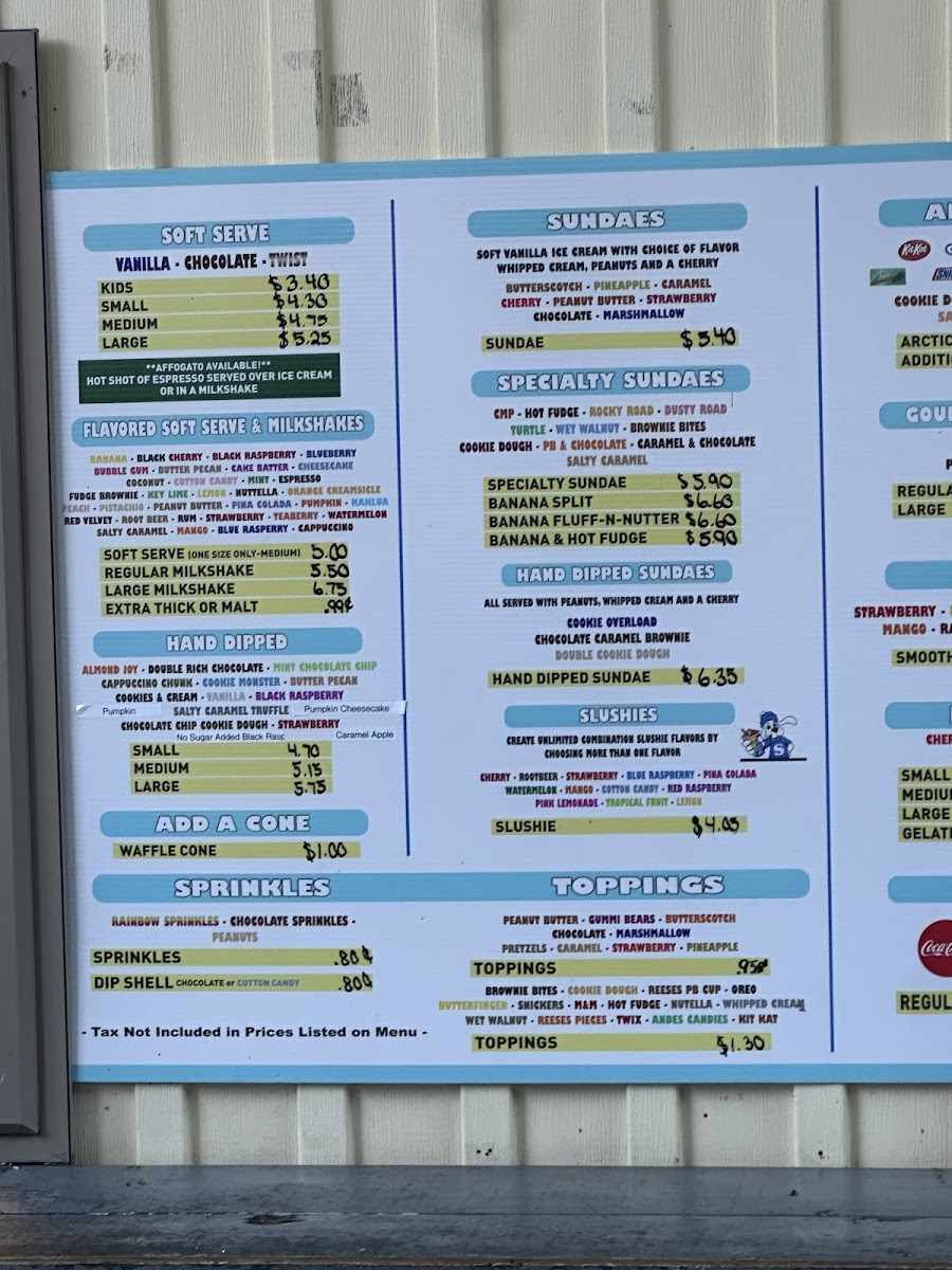 Woods Ice Cream Photo Menu 5