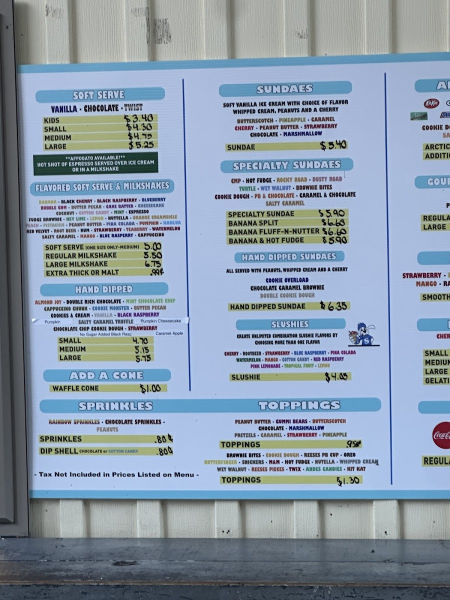 Woods Ice Cream Photo Menu 6