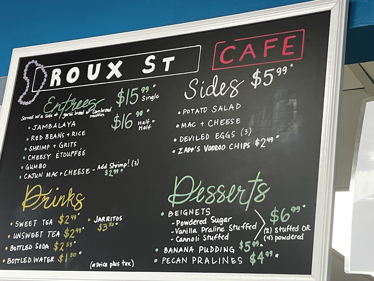 Roux St. Cafe Photo Menu 10