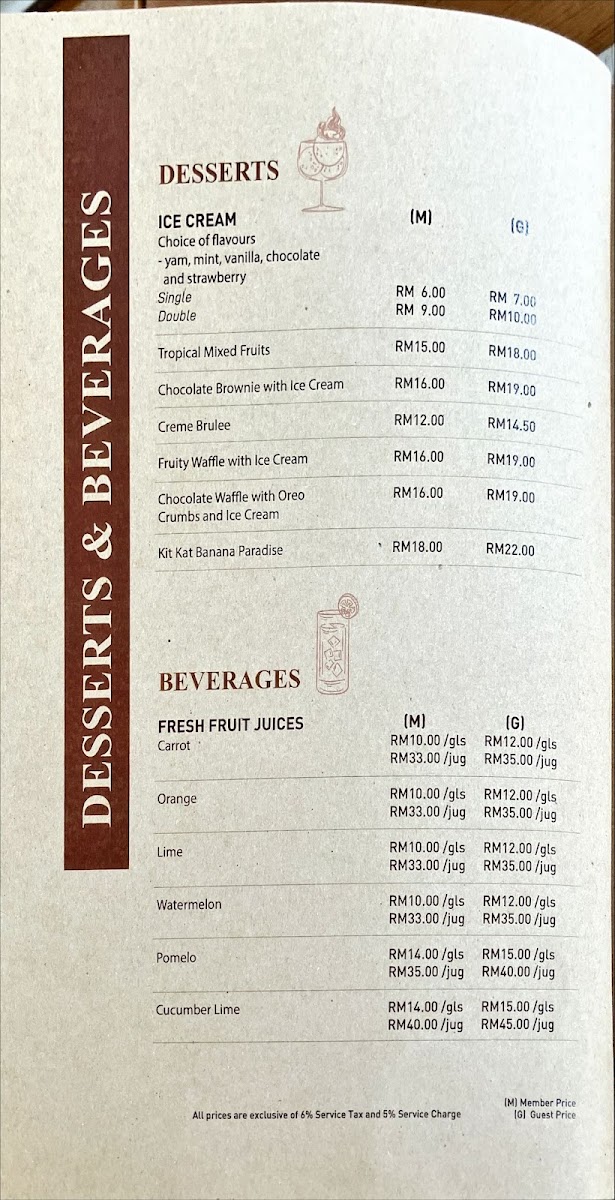 Dome Restaurant Photo Menu 5