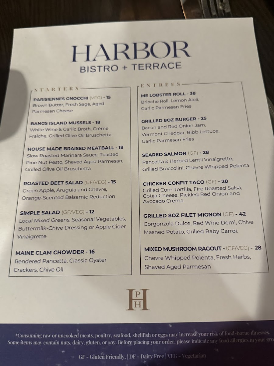 Harbor Bistro + Terrace Photo Menu 2