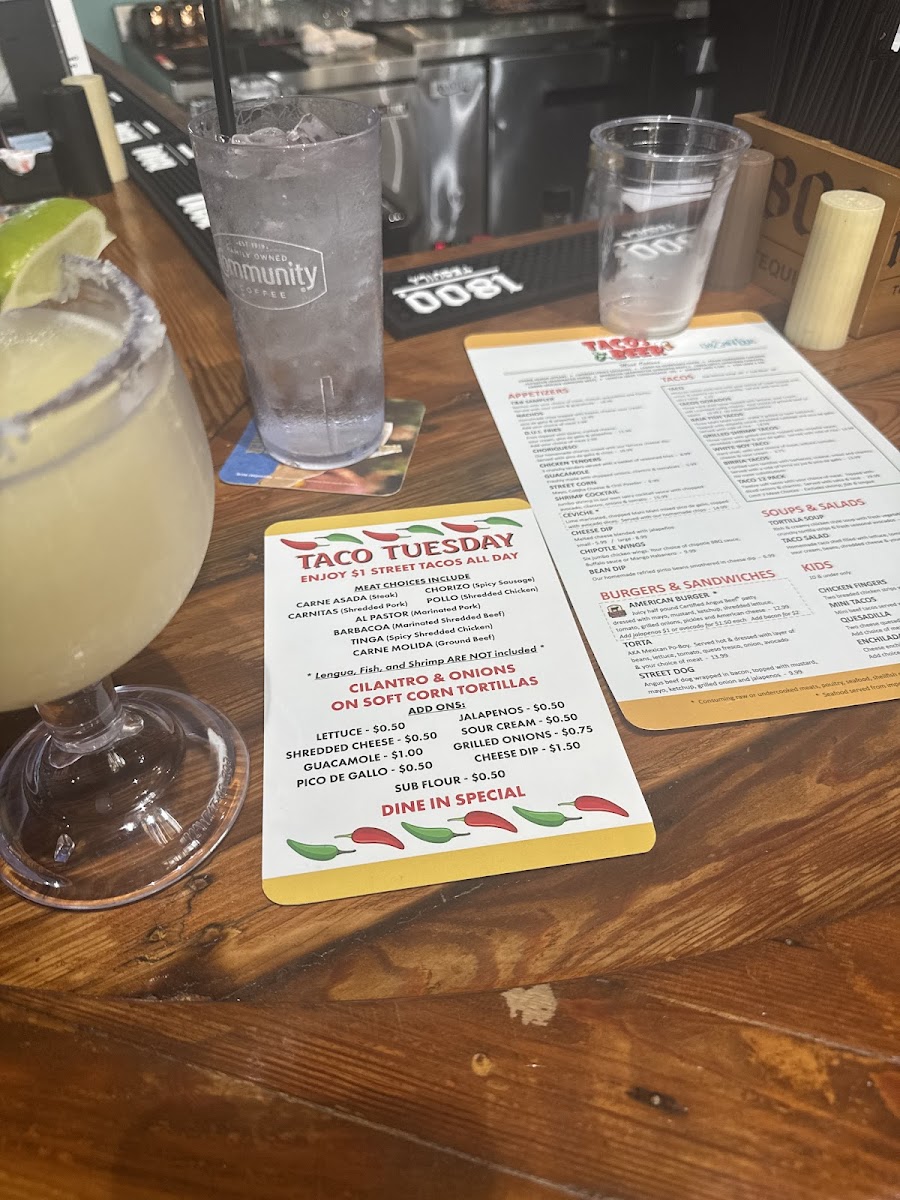 Tacos and Beer Photo Menu 2