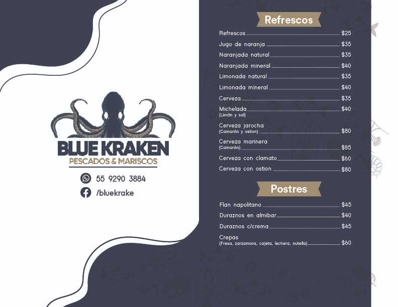Blue Kraken Photo Menu 3