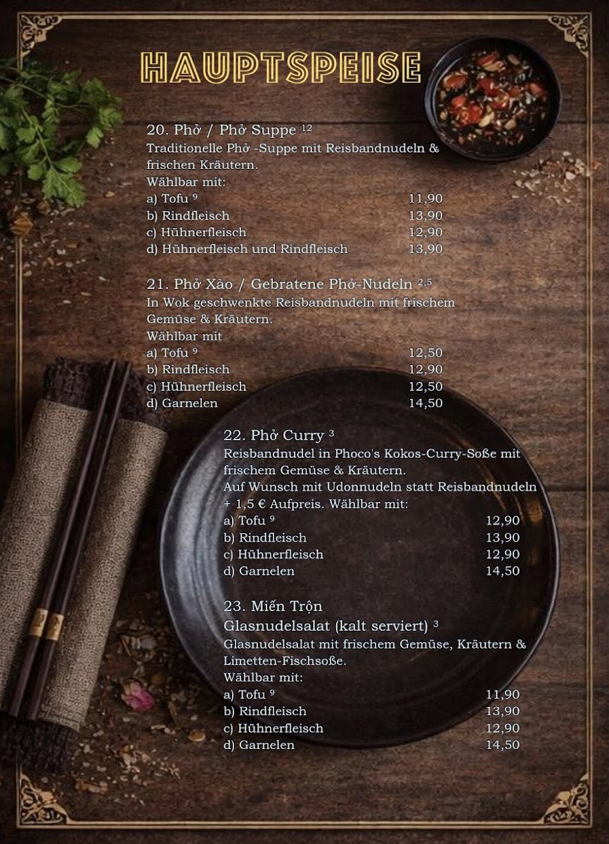 Pho Co Restaurant - vietnamesische feine cuisine Photo Menu 6