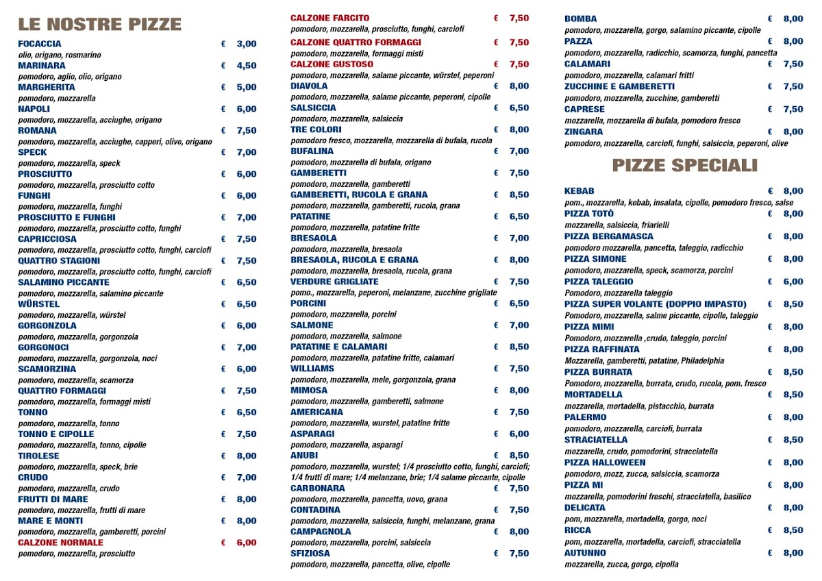 Pizzeria Il Mulino da Mimi Photo Menu 2