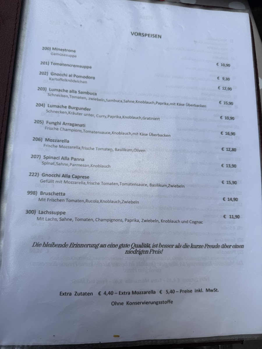 Pizzeria Pinocchio Photo Menu 2