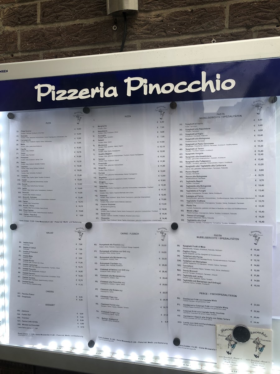 Pizzeria Pinocchio Photo Menu 8