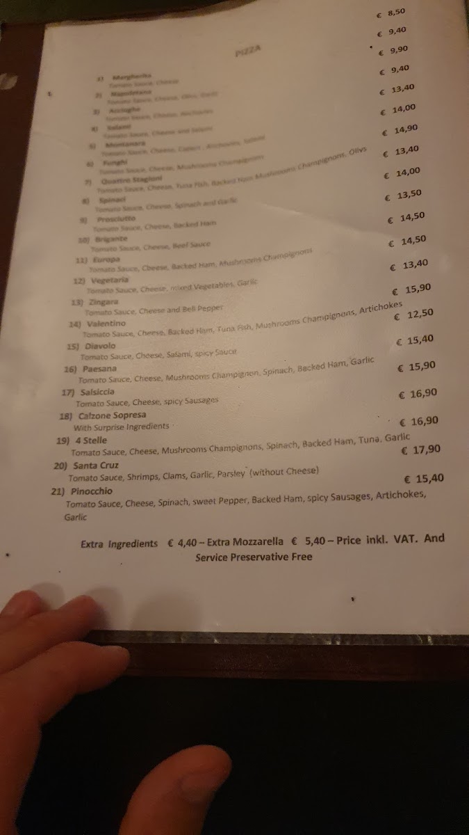 Pizzeria Pinocchio Photo Menu 9