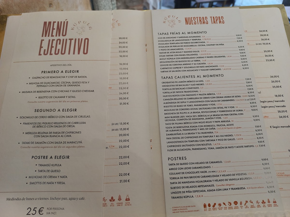 Restaurante Kúpula Salamanca Photo Menu 1