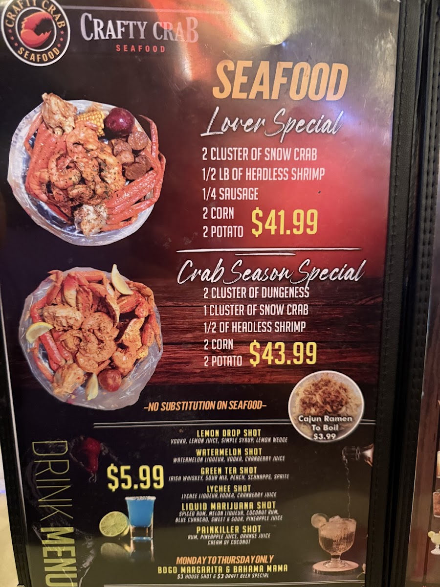 Crafty Crab - Lauderhill Mall Photo Menu 3