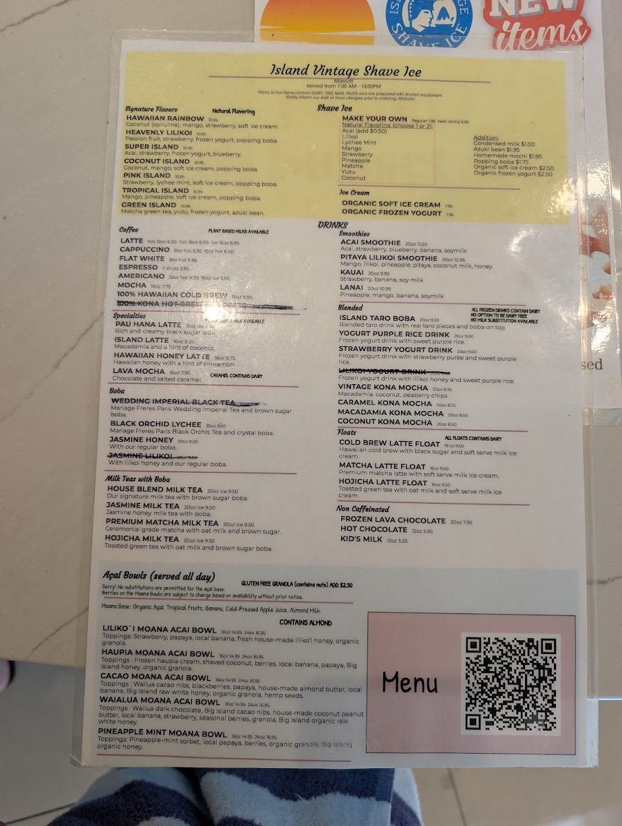 Island Vintage Shave Ice Photo Menu 4