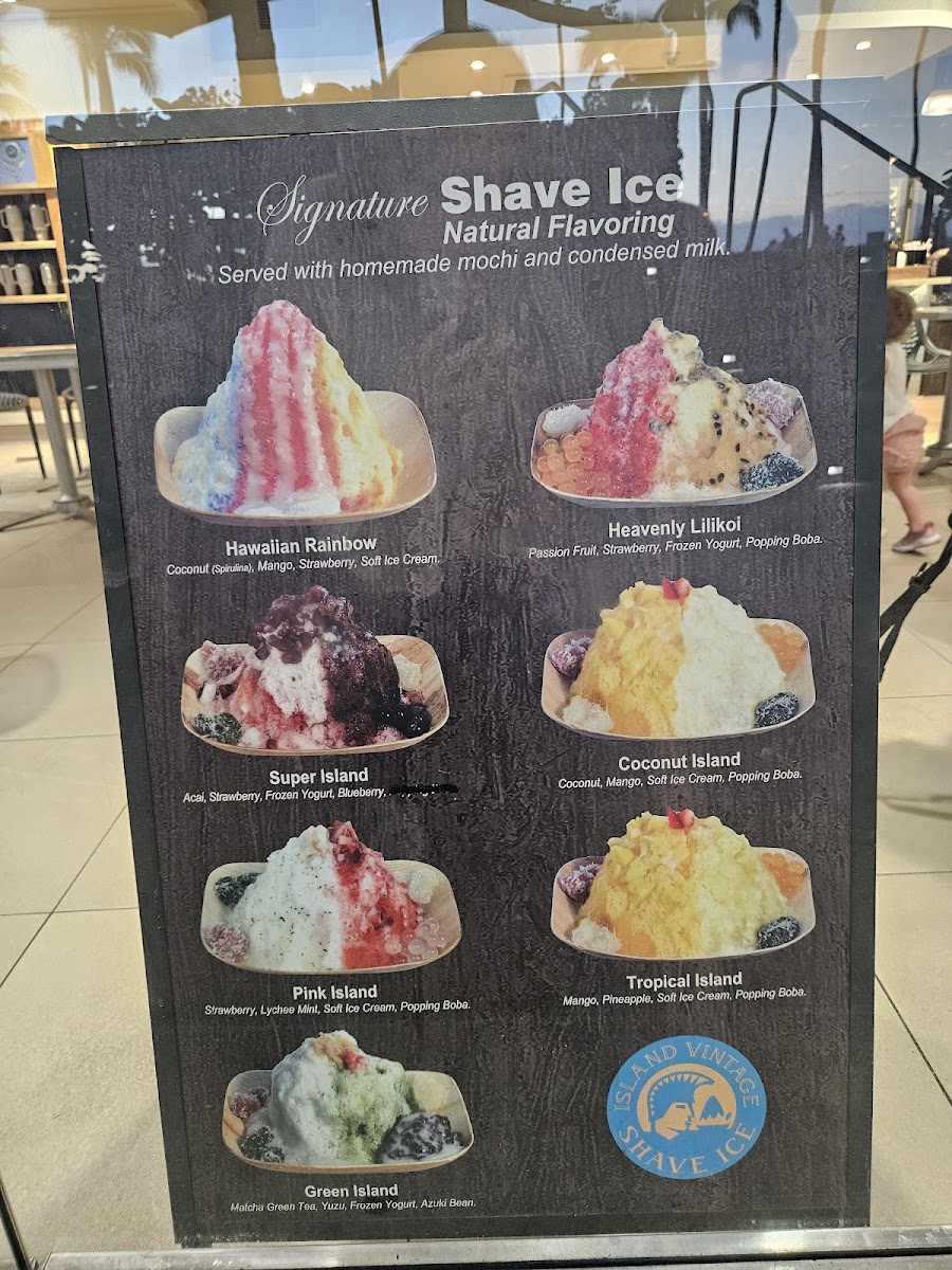 Island Vintage Shave Ice Photo Menu 8