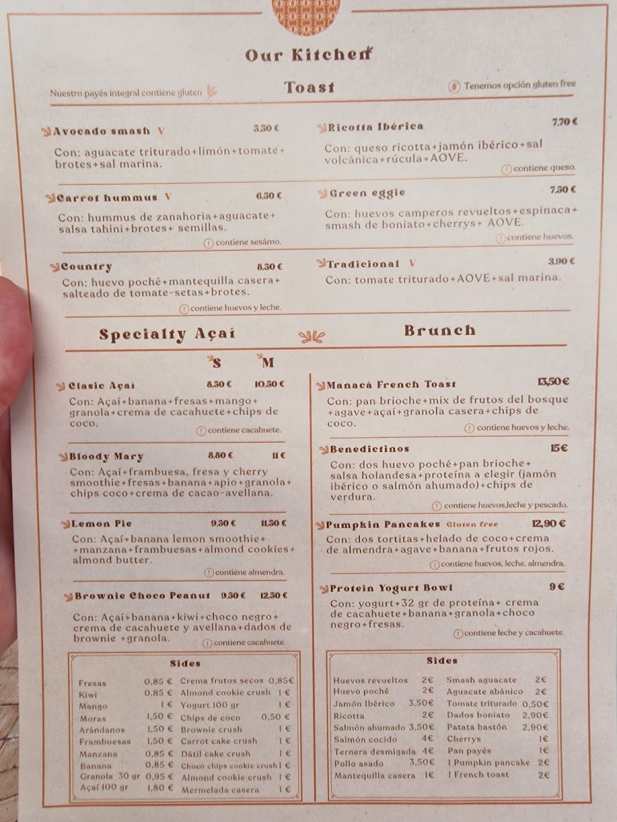 Manacá Brunch & Coffee Madrid Photo Menu 5
