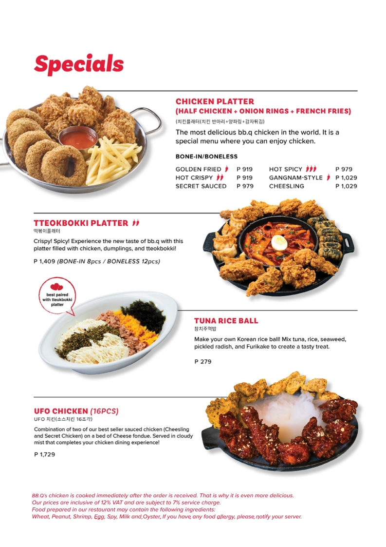 BBQ Chicken BGC Photo Menu 3