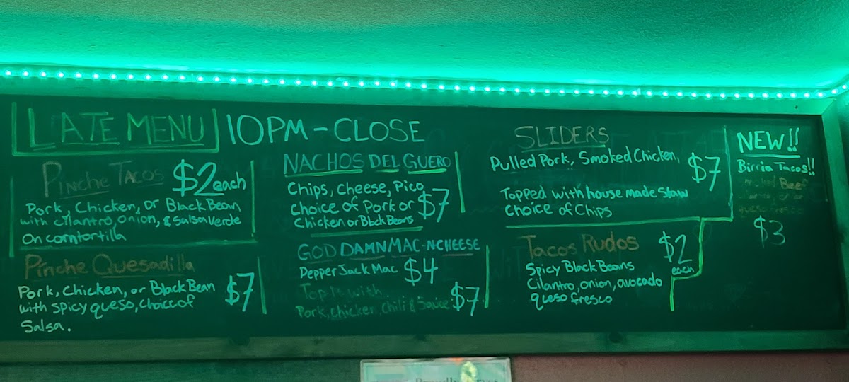 The Social Room Photo Menu 1