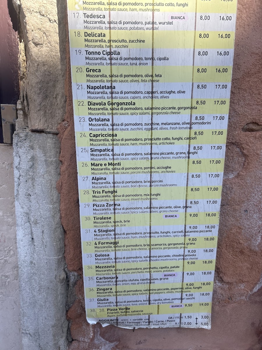 Pizzeria Da Zorma Photo Menu 8