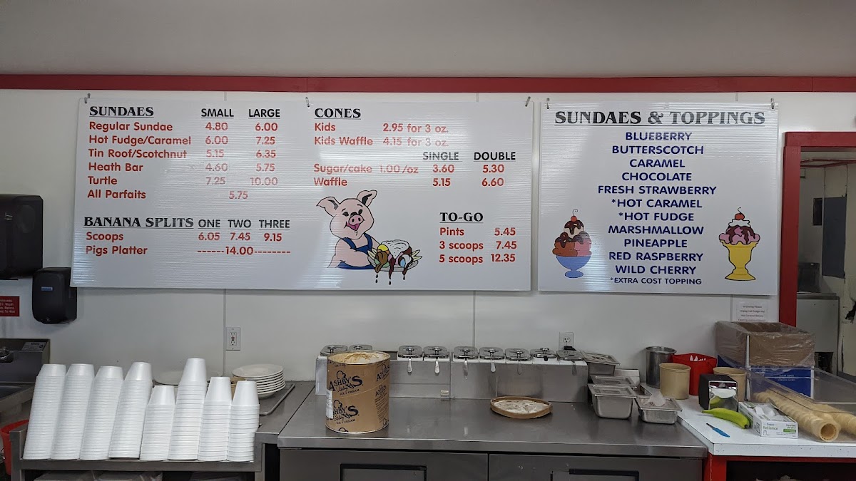 Corner House Ice Cream Parlor Photo Menu 8