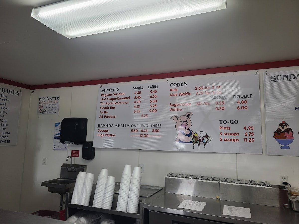 Corner House Ice Cream Parlor Photo Menu 9