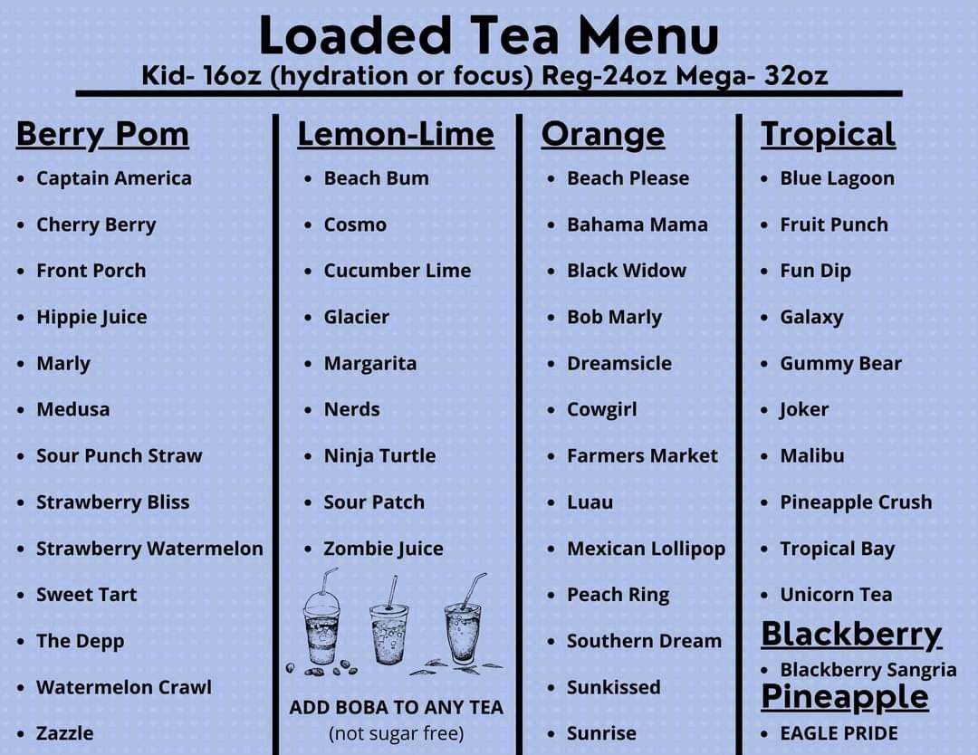 Refined Nutrition Photo Menu 1