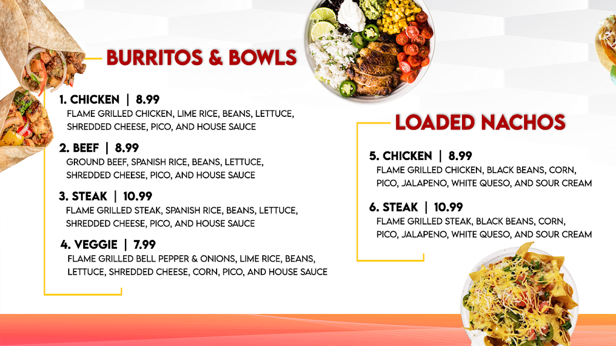 Mi Faburrito Mexican Grill Photo Menu 1