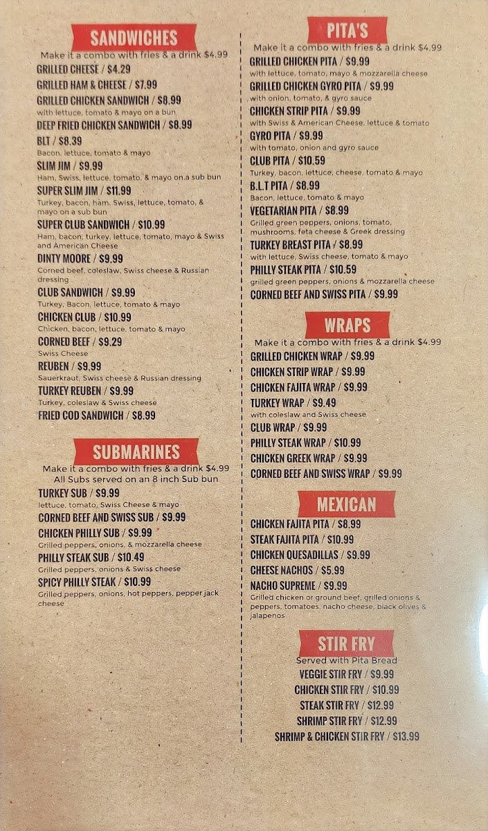 Burger Barn of Yale Photo Menu 4