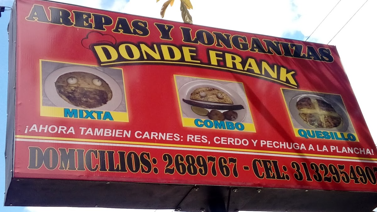 Arepas y Loganizas Donde Frank Photo Menu 1