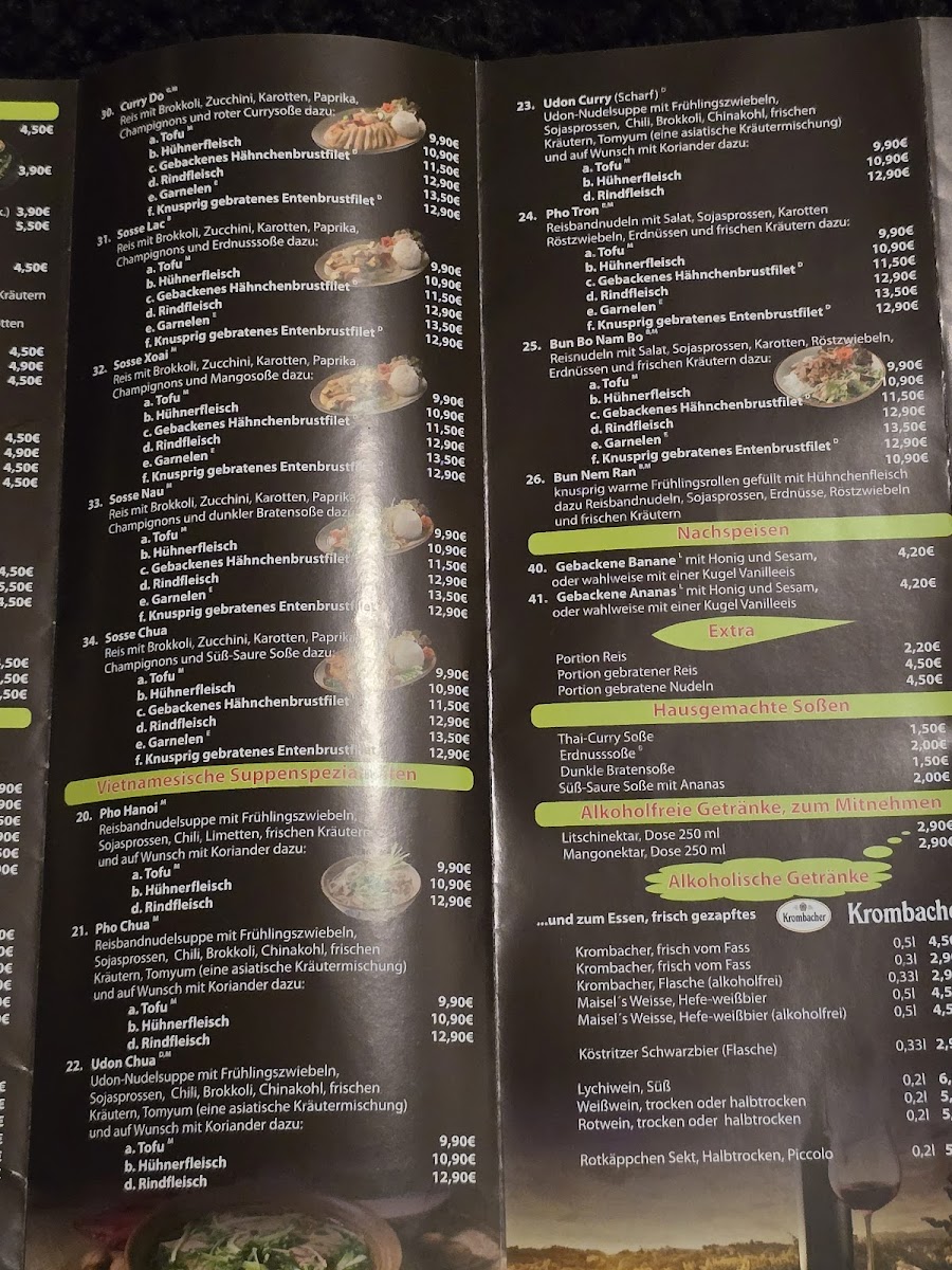 Thai's Restaurant Photo Menu 2