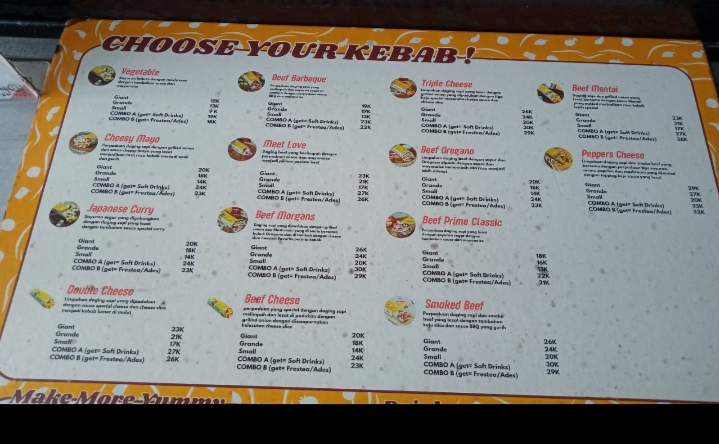 Morgans Kebab Banguntapan Photo Menu 2