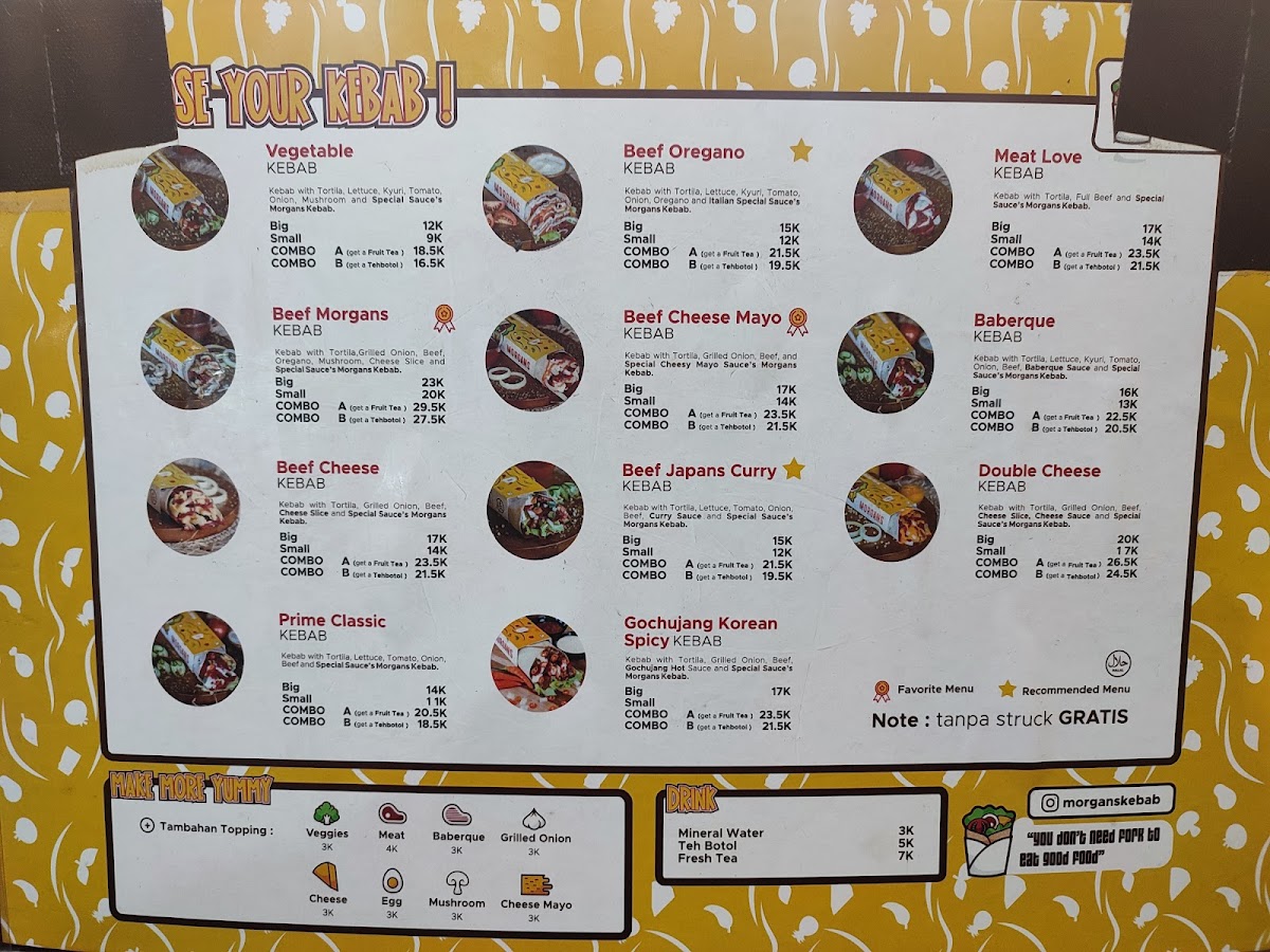 Morgans Kebab Banguntapan Photo Menu 6