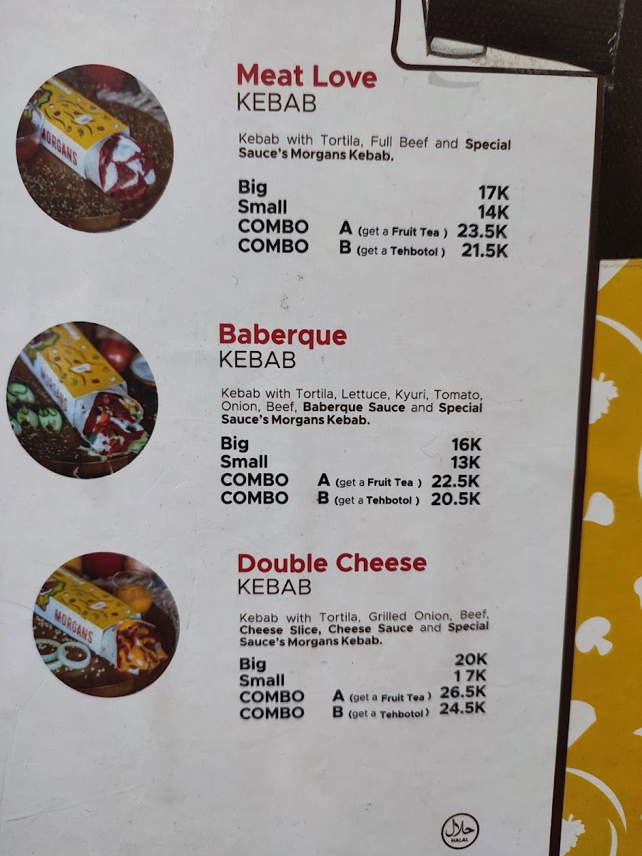 Morgans Kebab Banguntapan Photo Menu 8
