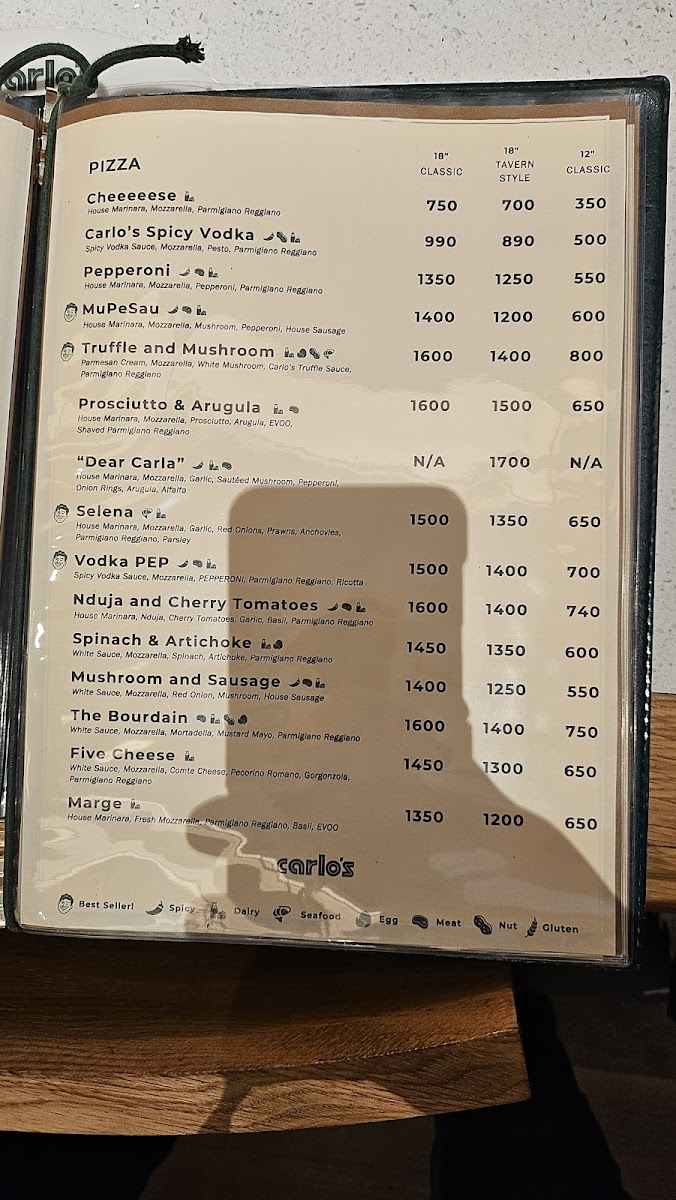 Carlo's Photo Menu 1