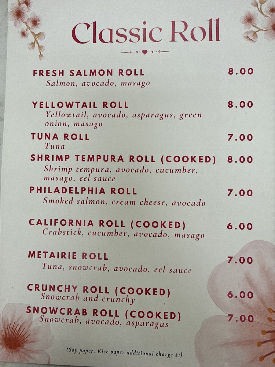 Kira’s Japanese Grill Photo Menu 8