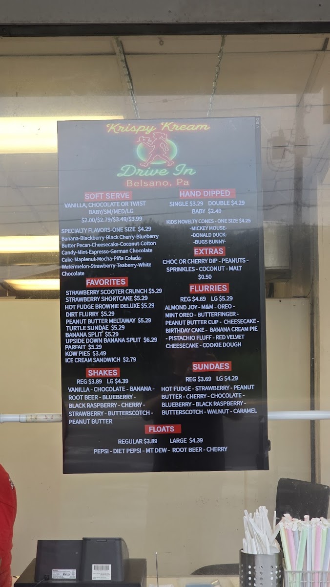 Krispy Kream Drive In Photo Menu 1