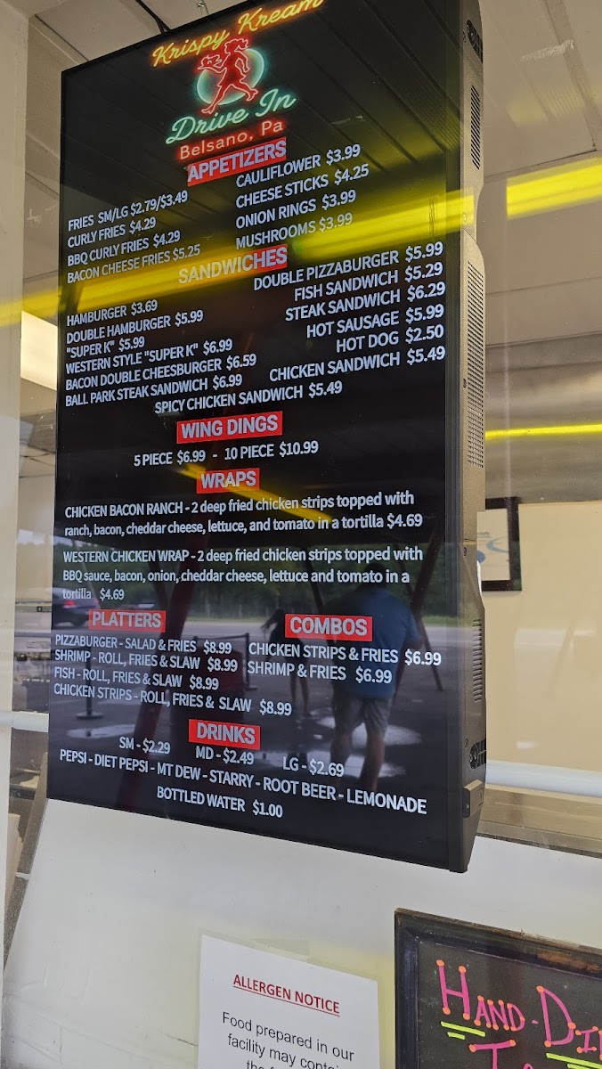 Krispy Kream Drive In Photo Menu 3