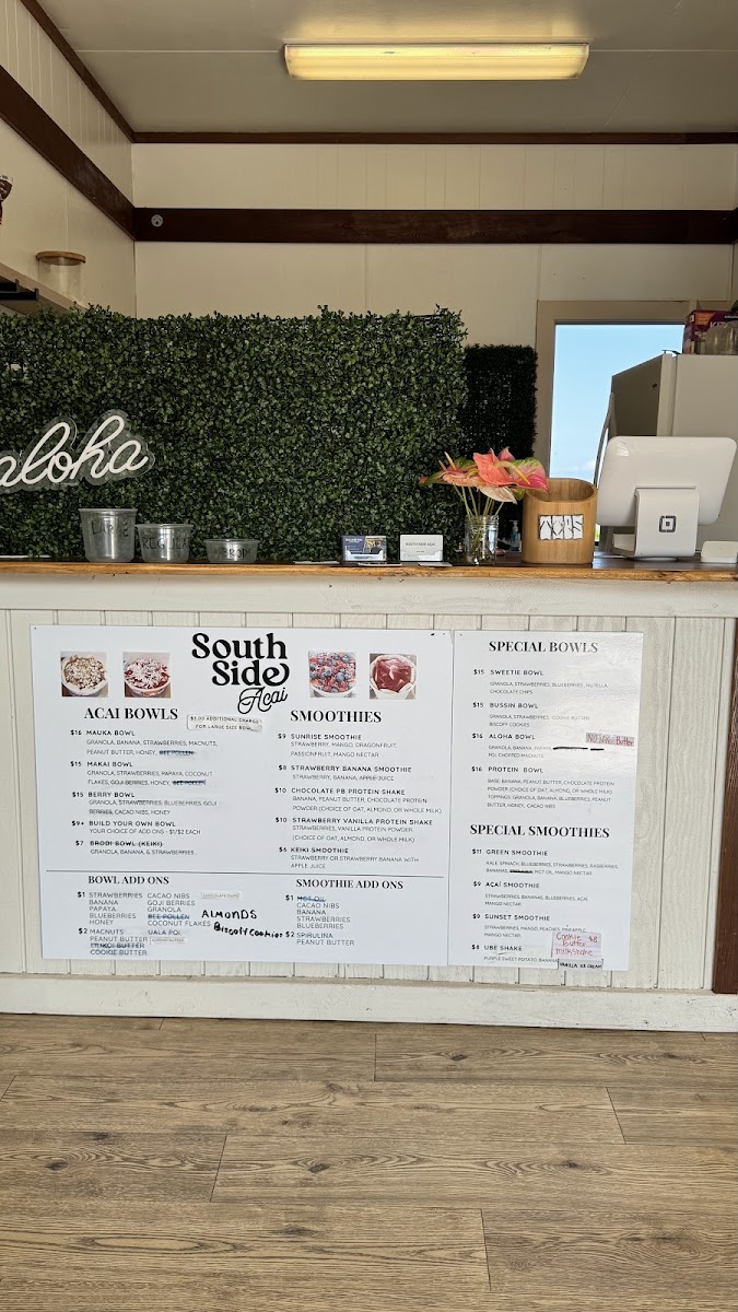 South Side Acai Photo Menu 1