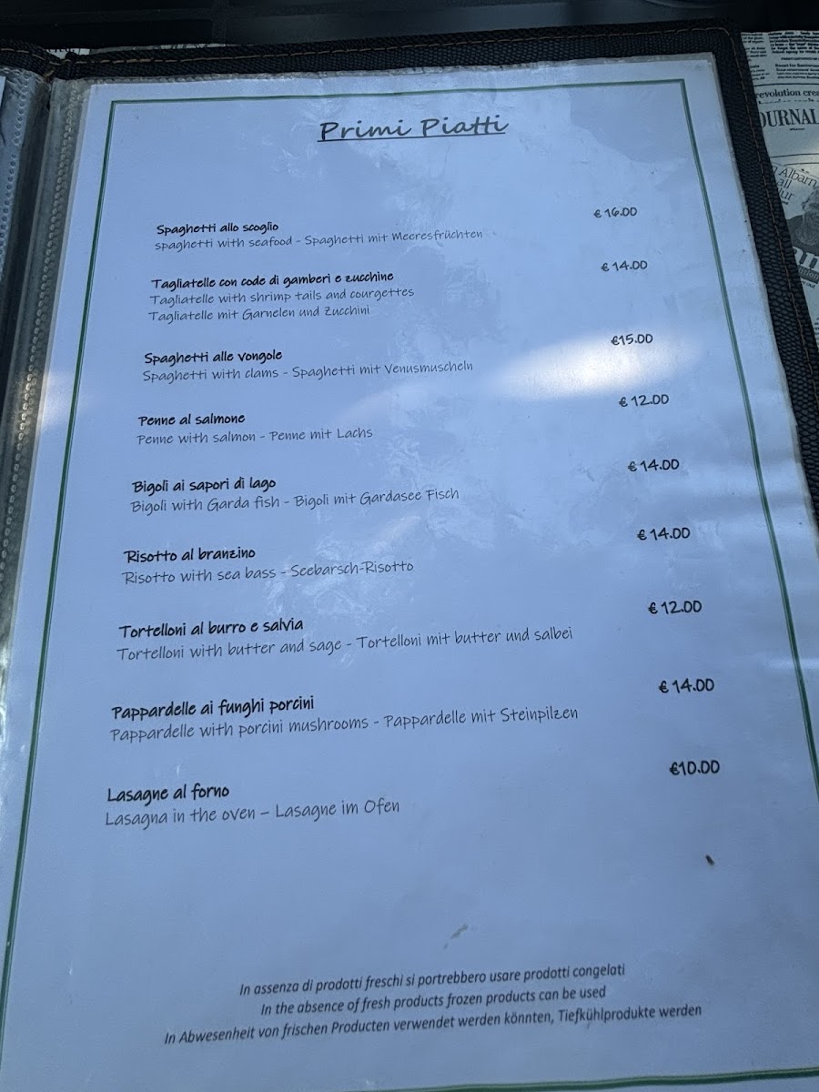 Ristorante Pizzeria Le Pergole Photo Menu 4