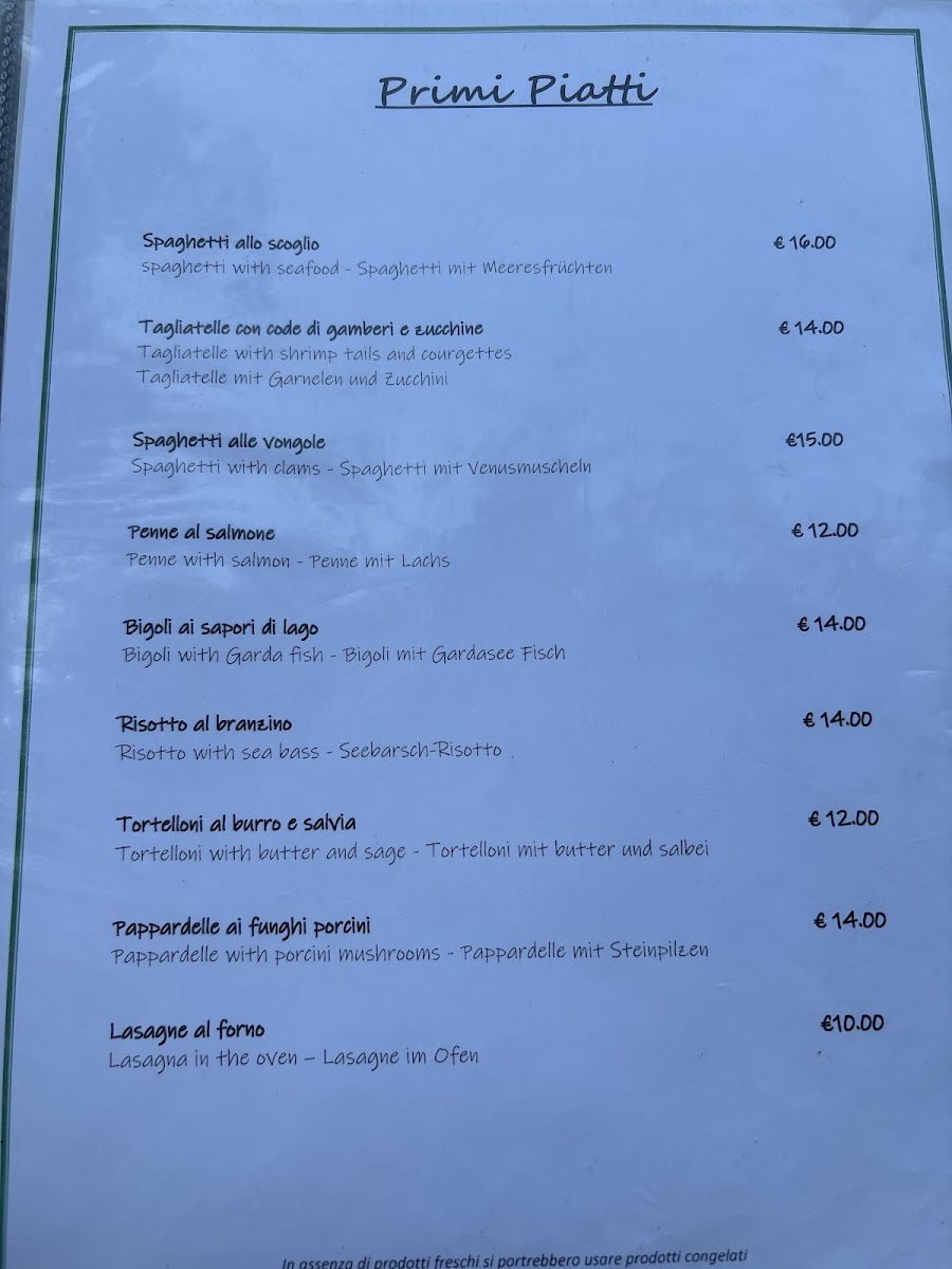 Ristorante Pizzeria Le Pergole Photo Menu 5