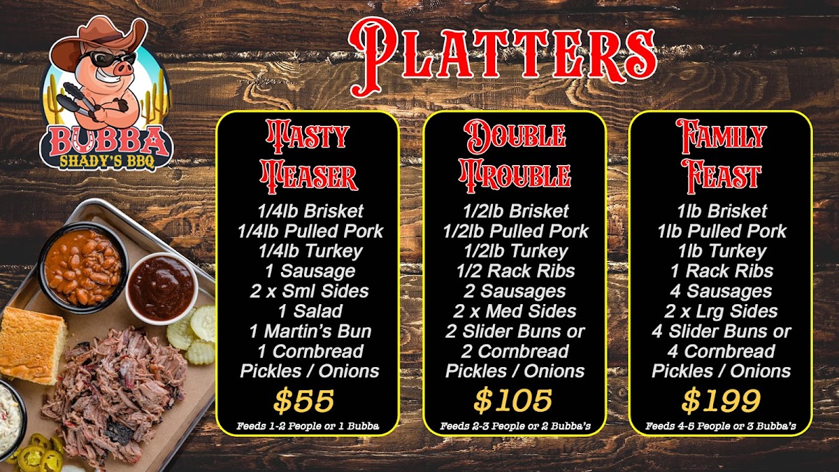 Bubba Shady’s BBQ Photo Menu 3