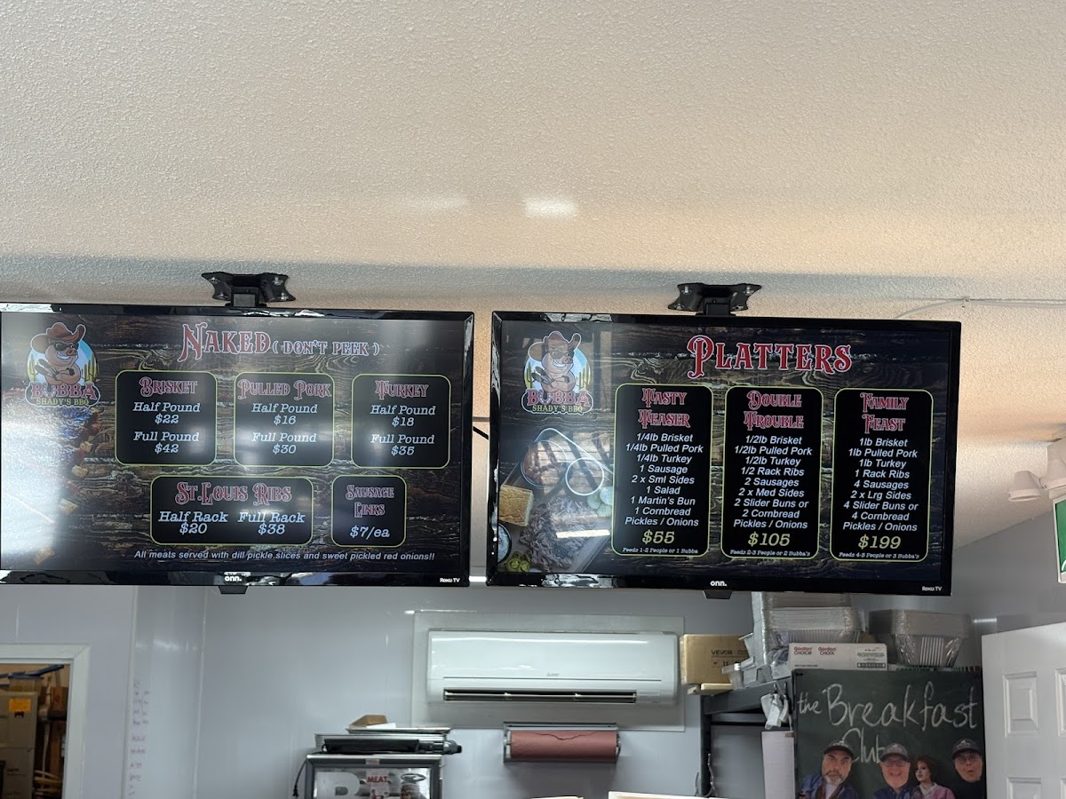 Bubba Shady’s BBQ Photo Menu 7