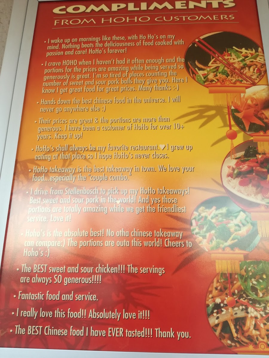 Ho Ho Take Aways Photo Menu 9